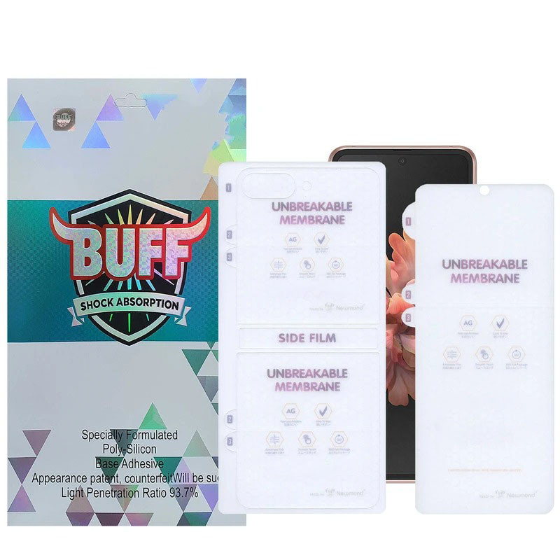 محافظ صفحه نمایش مات بوف مدل Hydrogel-Matte مناسب برای گوشی موبایل سامسونگ Galaxy Z Flip 6 به همراه محافظ پشت گوشی